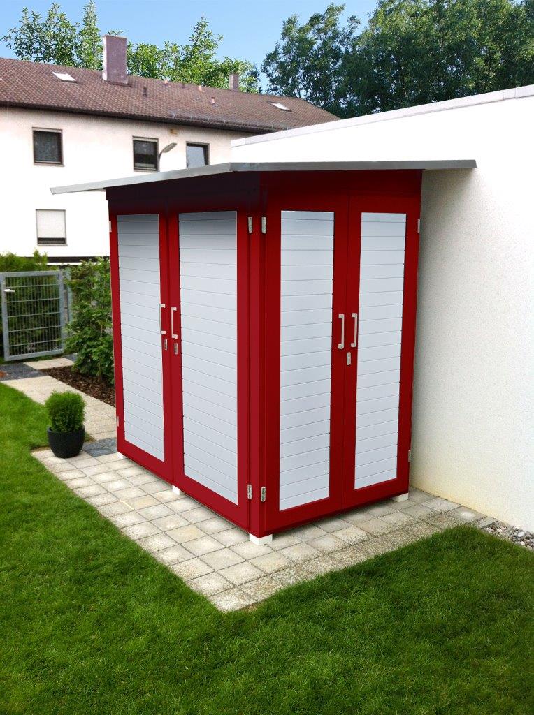Geräteschuppen modern Holz, Metall oder Kunststoff GartenQ GmbH